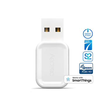 USB Gateway AEOTEC Z-Stick 7, Z-Wave Plus V2, Plug & Play, Local Hosting, Instalare Rapidă, S2 Security, Compatibilitate Cross-Platform, Automatizări Smart Home