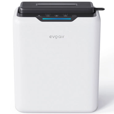 Dezumidificator de aer EVOAIR HUMIXDUO, 3 Moduri Funcționare, Lumină Ambientală, Rezervă Silicagel, Timer 48 ore, Rezervor 2.5L, Capacitate 500ml/24 ore