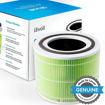 Filtru purificator de aer LEVOIT Core 300 / Core P350 pentru mucegai si bacterii, Original, 3 în 1, Pre filtru, True HEPA, Carbon Activ cu eficiență ridicată, Verde