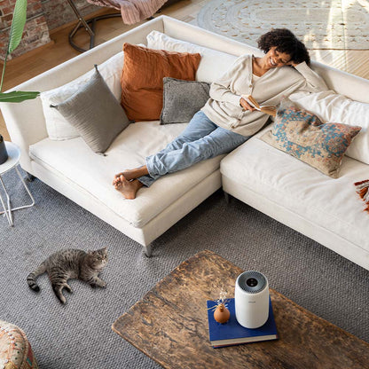 Purificator de aer LEVOIT Core Mini, Filtru 3 în 1 True HEPA, Panou Comandă Touch Screen, Alb