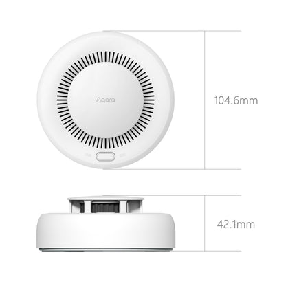 Detector Fum Smart AQARA Offline (Zigbee), Alarmă Locală, Tehnologie Fotoelectrică, Instalare Ușoară, Siguranță Rezidențială, Baterie Integrată 10 Ani