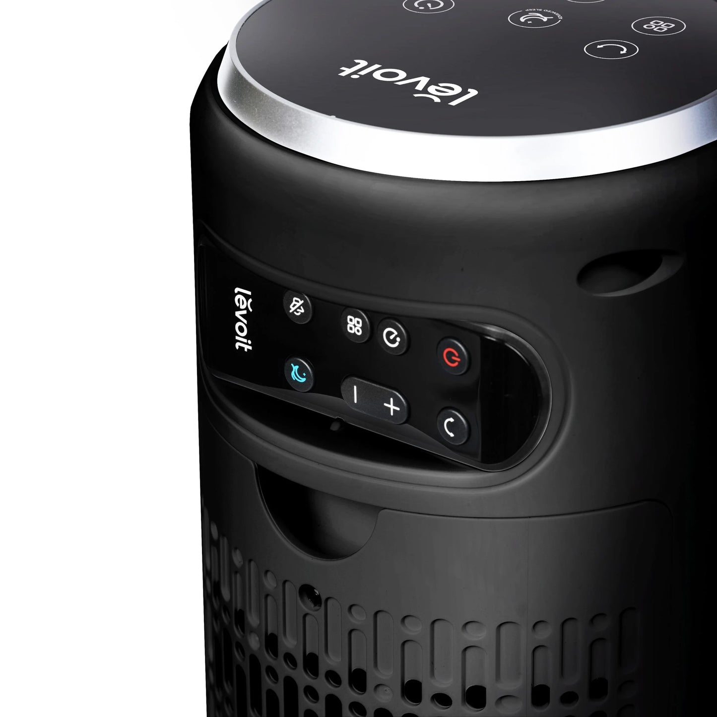 Ventilator Turn LEVOIT, 5 Viteze, 4 Moduri Funcționare, 92 cm, Oscilație 90°, Telecomandă, Negru