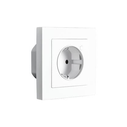 Priză Smart AQARA Wall Outlet H2 EU, Tip F (Zigbee 3.0 & Matter, 16A, Monitorizare Consum, Protecție Suprasarcină, Compatibil HomeKit/Google/Alexa/IFTTT)