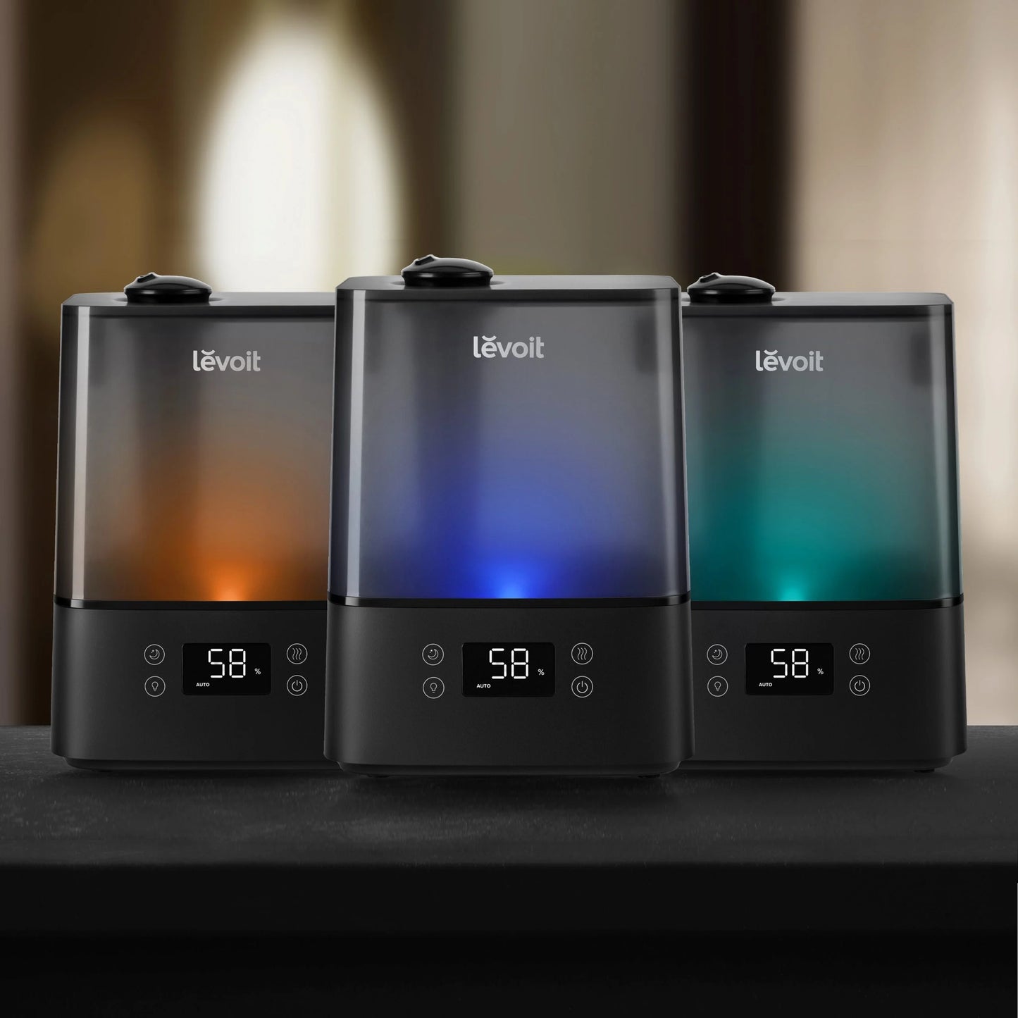 Umidificator de aer Smart LEVOIT Classic 300S PRO, Wi-Fi, Rezervor 6L, Silentios, Funcție AUTO, Aromaterapie, Autonomie 60 ore, Negru