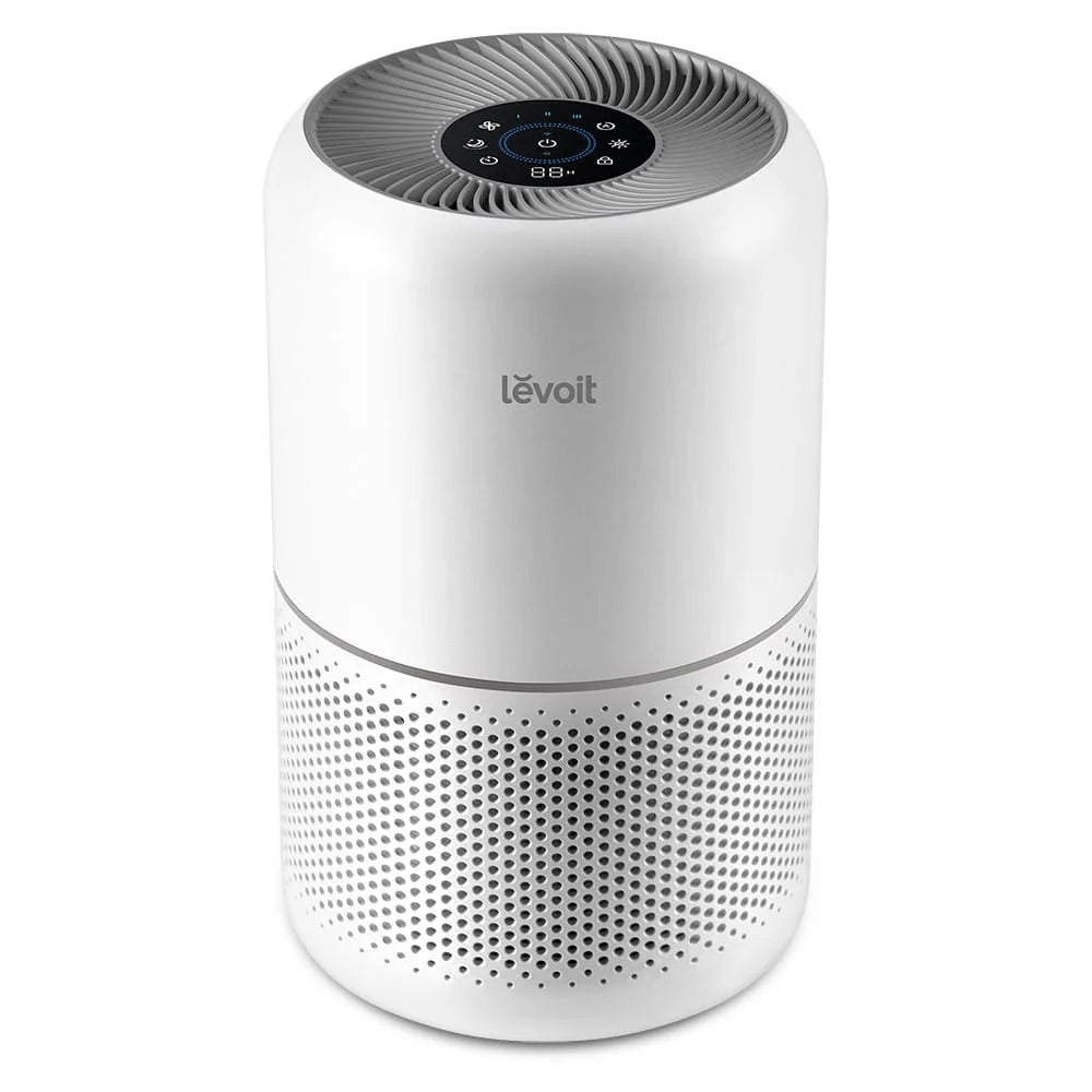 Purificator de aer Smart LEVOIT Core 300S Wi-Fi, Filtru 3 în 1 True HEPA, Carbon Activ, Senzor Calitate Aer, Mod Auto, Alexa, Google Home, Panou Comandă Touch Screen, Control Remote, Alb