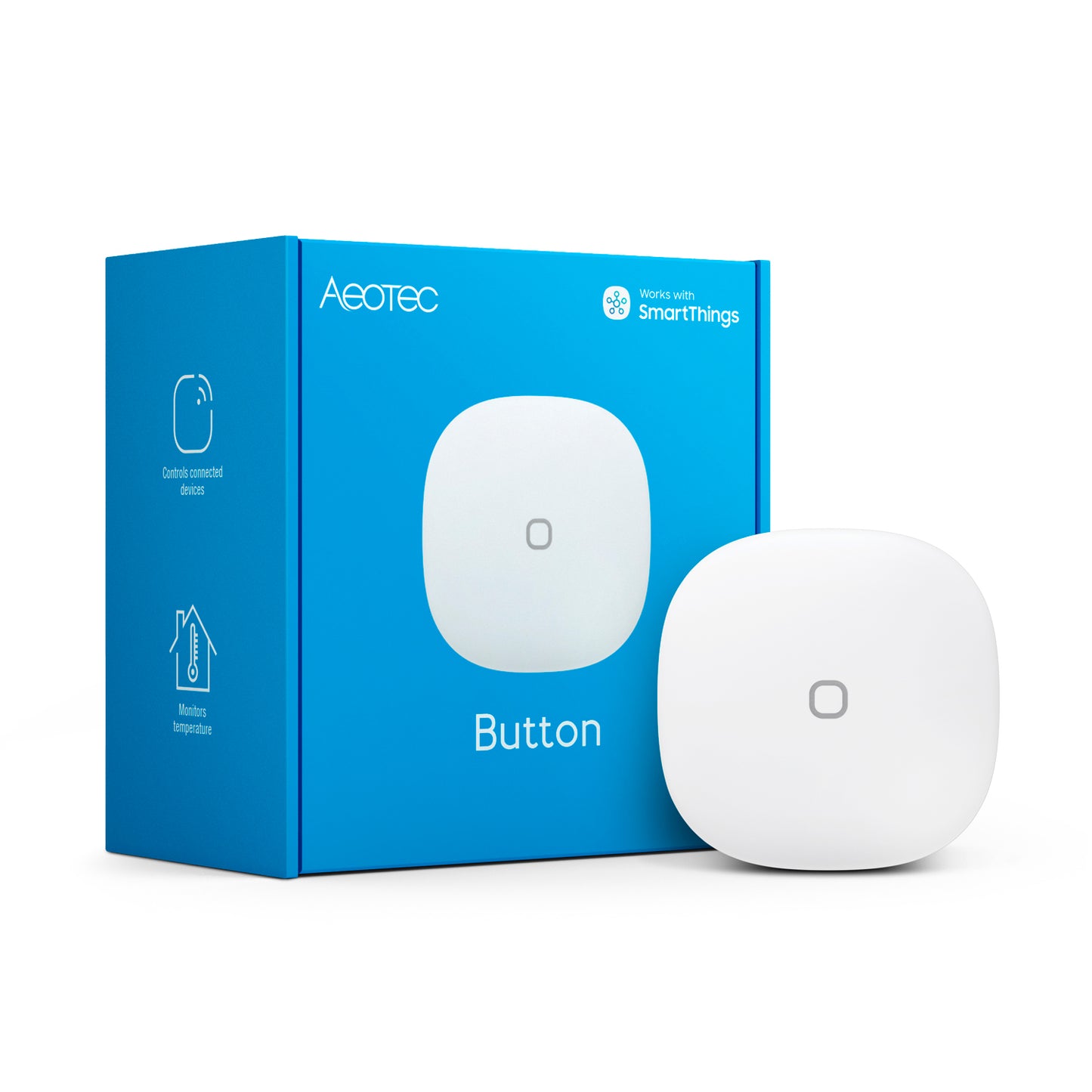 Buton Smart AEOTEC, Tehnologie Zigbee, 3 în 1, Control Dispozitive, Control Lumină, Automatizări