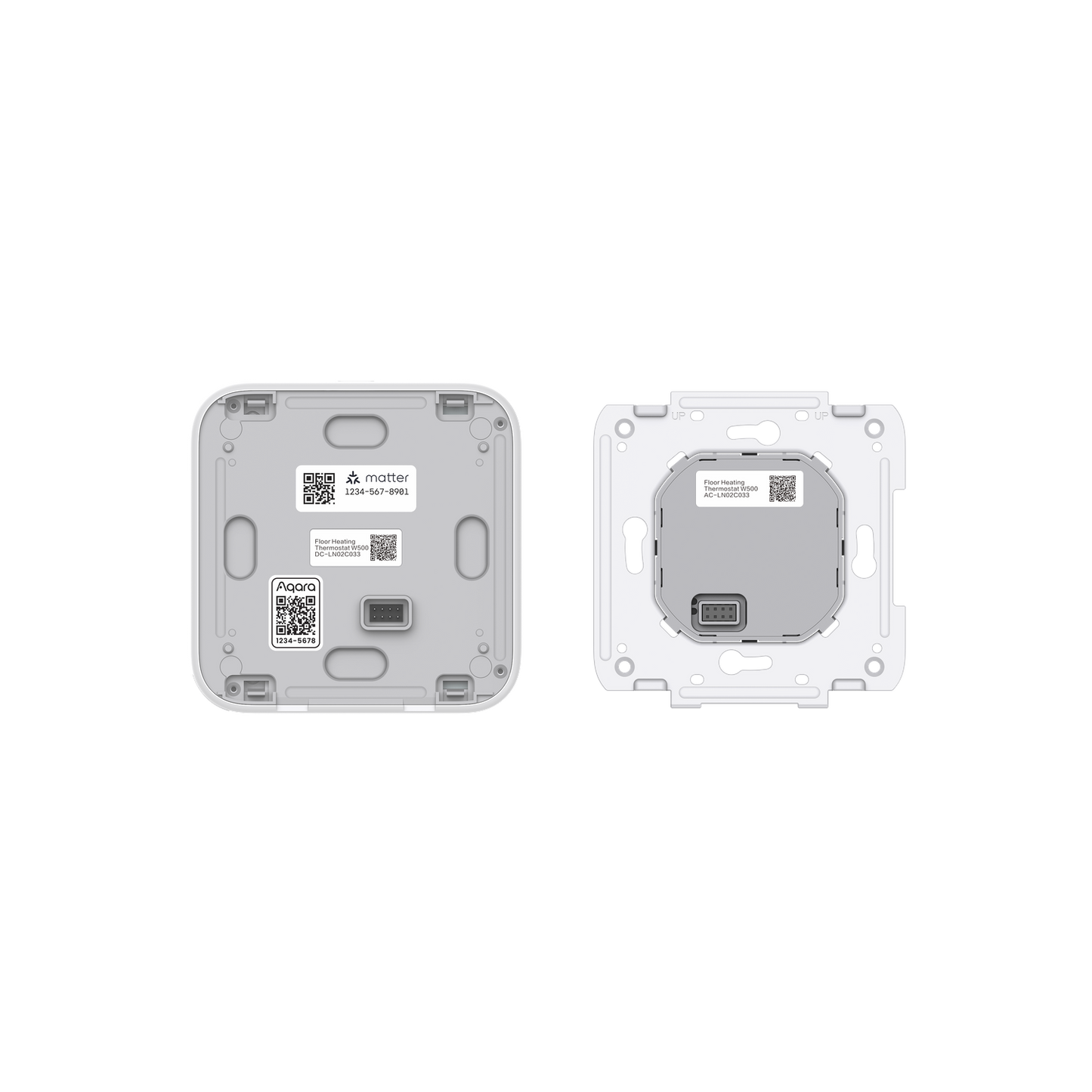 Termostat Încălzire Pardoseală Smart AQARA W500, Tehnologie Zigbee 3.0 & Matter over Thread, Control Local, Automatizare Scene, Afișaj LED Tactil, Suport Senzori Interni & Externi, Compatibil HomeKit, Alexa & Google Assistant