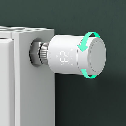 Termostat Calorifer Smart AQARA Thermostat W600, Matter over Thread & Zigbee, Spatial Intelligence, Compatibil Apple Home/Google/Alexa/SmartThings, Autonomie 2 Ani, Ecran LED Rotativ