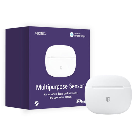 Senzor Smart AEOTEC Multipurpose Sensor, Tehnologie Zigbee, Senzor Uși, Senzor Ferestre, Senzor Temperatură, Senzor Vibrații