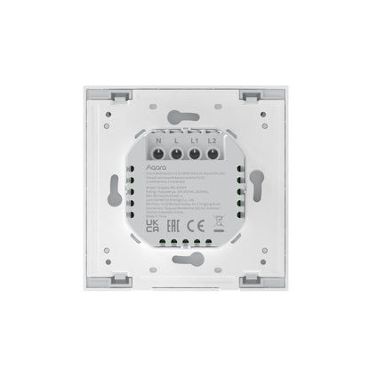 Comutator AQARA H1, Dublu Rocker (Zigbee 3.0), Automatizări, Control Scene/Dispozitive, Compatibil HomeKit/Alexa/Google Assistant, Alb