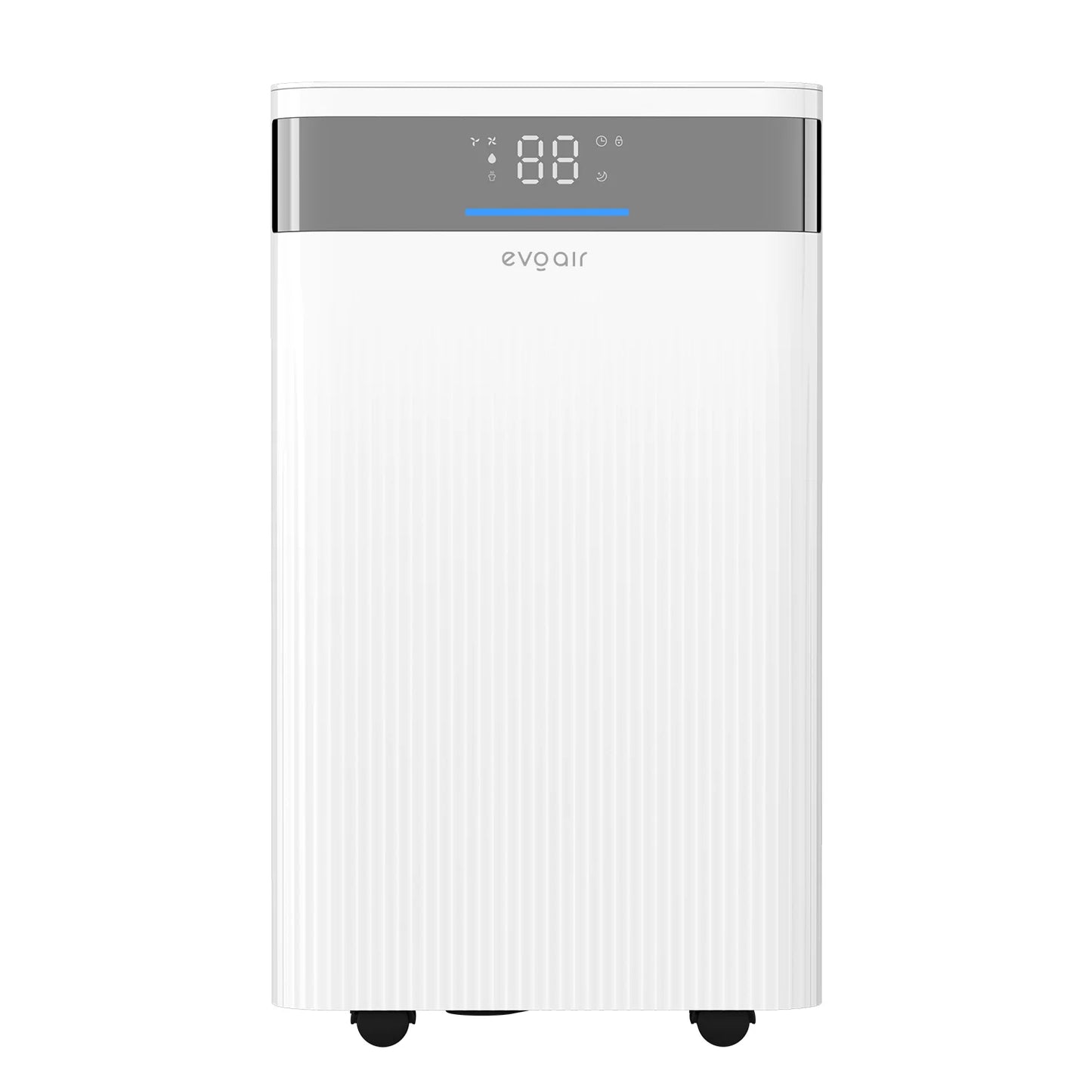 Dezumidificator de aer EVOAIR ComfoDry 20, Senzor Umiditate, Uscare Rufe, Mod Noapte, Lumină Ambientală, Drenaj Continuu, Rezervor 3.8L, Capacitate 20L/24 ore, Alb