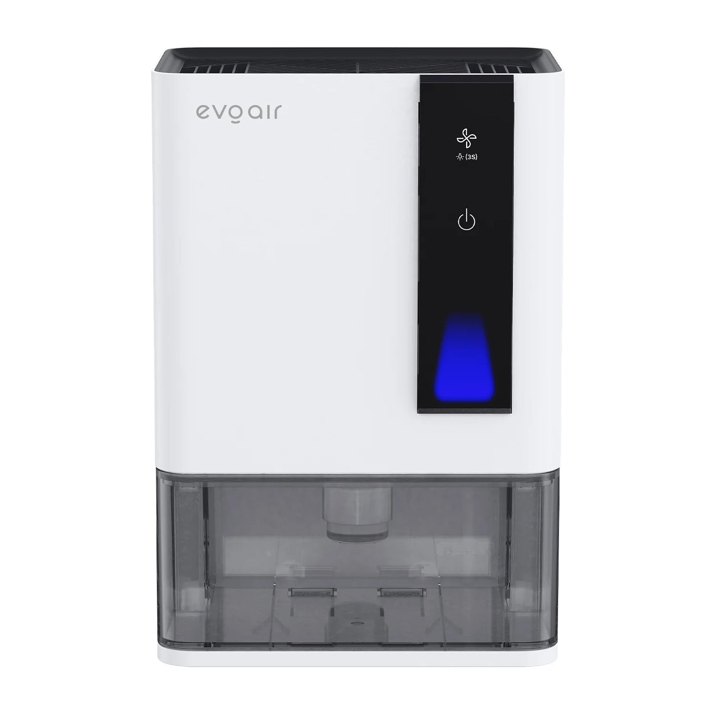 Dezumidificator de aer EVOAIR HIDRY PLUS, Funcție AUTO Dezghețare, 3 Viteze, Lumină Ambientală (7 culori), Rezervor 1.9L, Capacitate 900ml/24 ore