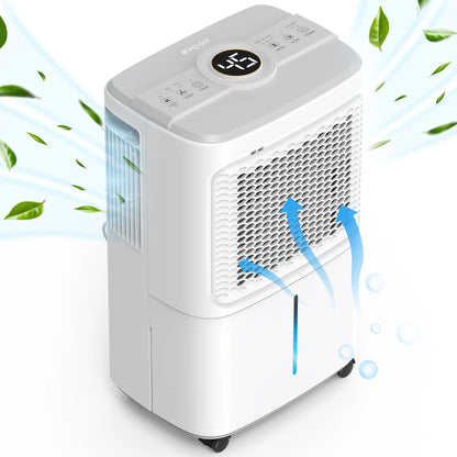 Dezumidificator de aer EVOAIR Dryora 10, Senzor Umiditate, Dezumidificare Continuă, Uscare Rufe, Lumină Ambientală, Rezervor 1.6L, Capacitate 10L/24 ore