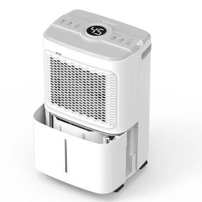 Dezumidificator de aer EVOAIR Dryora 12, Senzor Umiditate, Dezumidificare Continuă, Uscare Rufe, Lumină Ambientală, Rezervor 1.6L, Capacitate 12L/24 ore