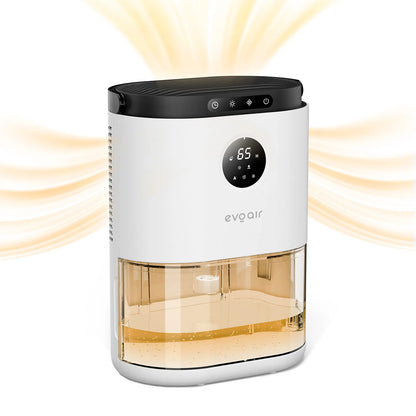 Dezumidificator de aer EVOAIR HUMIX560, Senzor Umiditate, 3 Moduri Funcționare, Lumină Ambientală (7 culori), Rezervor 2.3L, Capacitate 560ml/24 ore