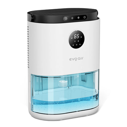Dezumidificator de aer EVOAIR HUMIX560, Senzor Umiditate, 3 Moduri Funcționare, Lumină Ambientală (7 culori), Rezervor 2.3L, Capacitate 560ml/24 ore