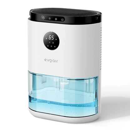 Dezumidificator de aer EVOAIR HUMIX560, Senzor Umiditate, 3 Moduri Funcționare, Lumină Ambientală (7 culori), Rezervor 2.3L, Capacitate 560ml/24 ore