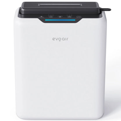 Dezumidificator de aer EVOAIR HUMIXDUO, 3 Moduri Funcționare, Lumină Ambientală, Rezervă Silicagel, Timer 48 ore, Rezervor 2.5L, Capacitate 500ml/24 ore