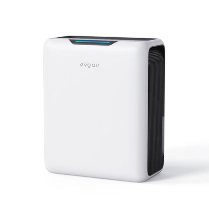 Dezumidificator de aer EVOAIR HUMIXDUO, 3 Moduri Funcționare, Lumină Ambientală, Rezervă Silicagel, Timer 48 ore, Rezervor 2.5L, Capacitate 500ml/24 ore