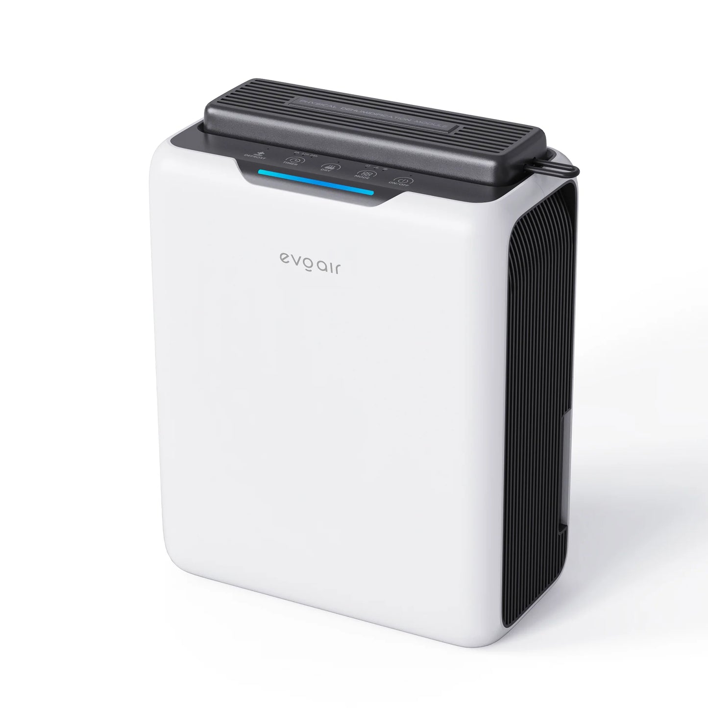Dezumidificator de aer EVOAIR HUMIXDUO, 3 Moduri Funcționare, Lumină Ambientală, Rezervă Silicagel, Timer 48 ore, Rezervor 2.5L, Capacitate 500ml/24 ore
