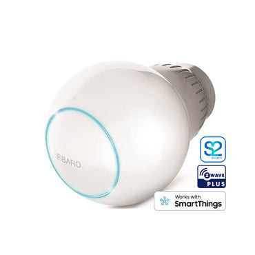 Termostat Calorifer Smart FIBARO Heat Controller, Cap Z-Wave, Reglare Automată Temperatură, Montaj Fără Scule, Programare Săptămânală, Baterie Reîncărcabilă Li-Poly
