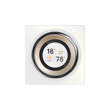 Întrerupător Smart AQARA Touchscreen Dial V1 EU, Wi-Fi Dual-Band & Bluetooth, 2 Relay + 6 Wireless Switch, Ecran Rotativ 1.32”, Feedback Haptic, Senzor Temperatură & Umiditate, Activare Proximitate, Control Multi-Dispozitive & Automatizări Smart Home