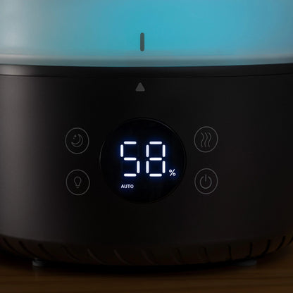 Umidificator de aer Smart LEVOIT Dual 200S PRO, Wi-Fi, Ultrasonic, Rezervor 3L, Aromaterapie, Funcție AUTO, Autonomie 25 ore, Negru