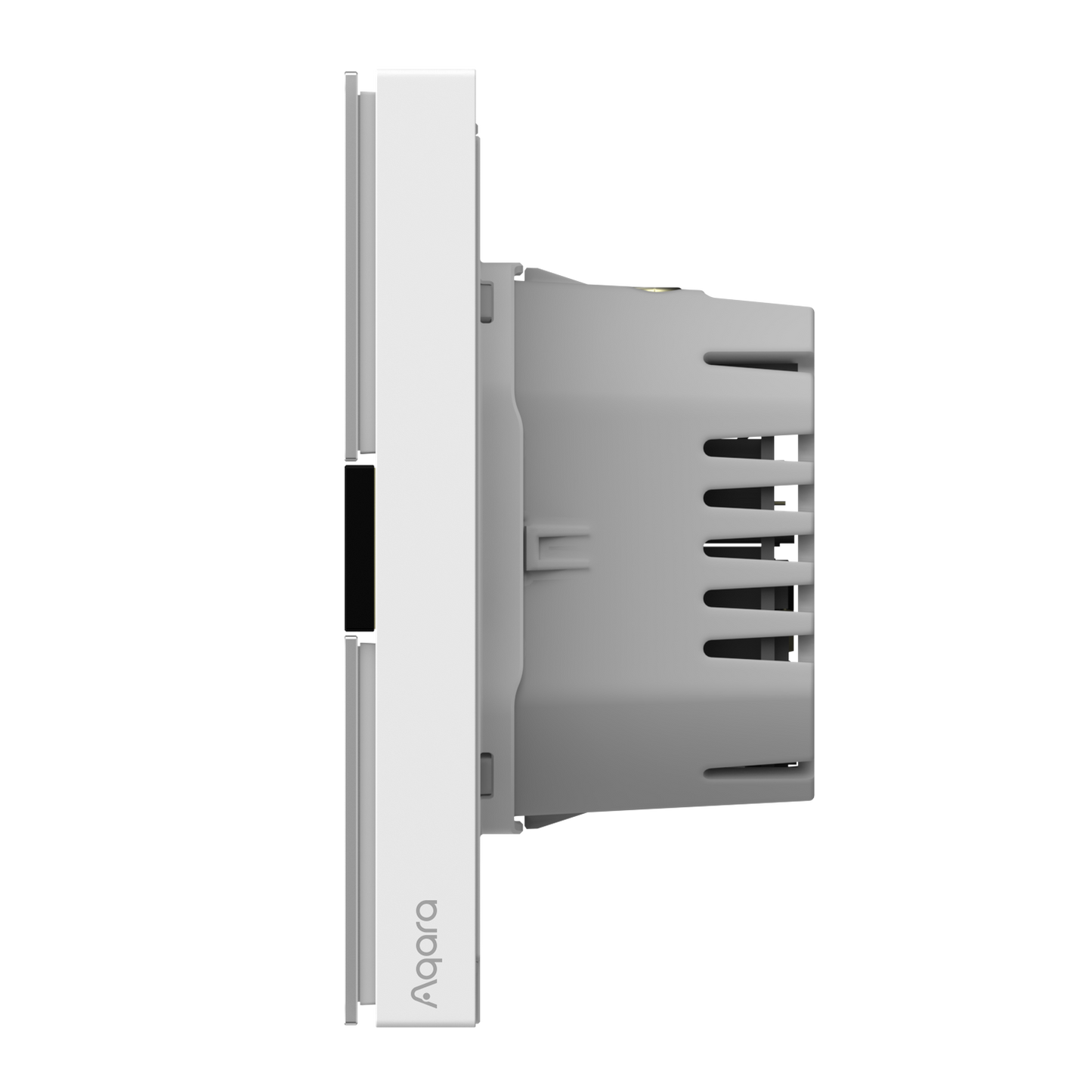 Întrerupător Smart AQARA Display Switch V1 EU, Zigbee & Matter over Bridge, 4 Butoane Configurabile, Ecran LCD 2.08”, Monitorizare Consum Energie, Senzor Prezență, Control Local & Automatizări Smart Home