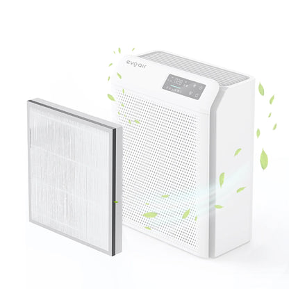 Filtru purificator de aer EVOAIR Homi P300, Original, 3 în 1, Pre-filtru, True HEPA, Carbon Activ