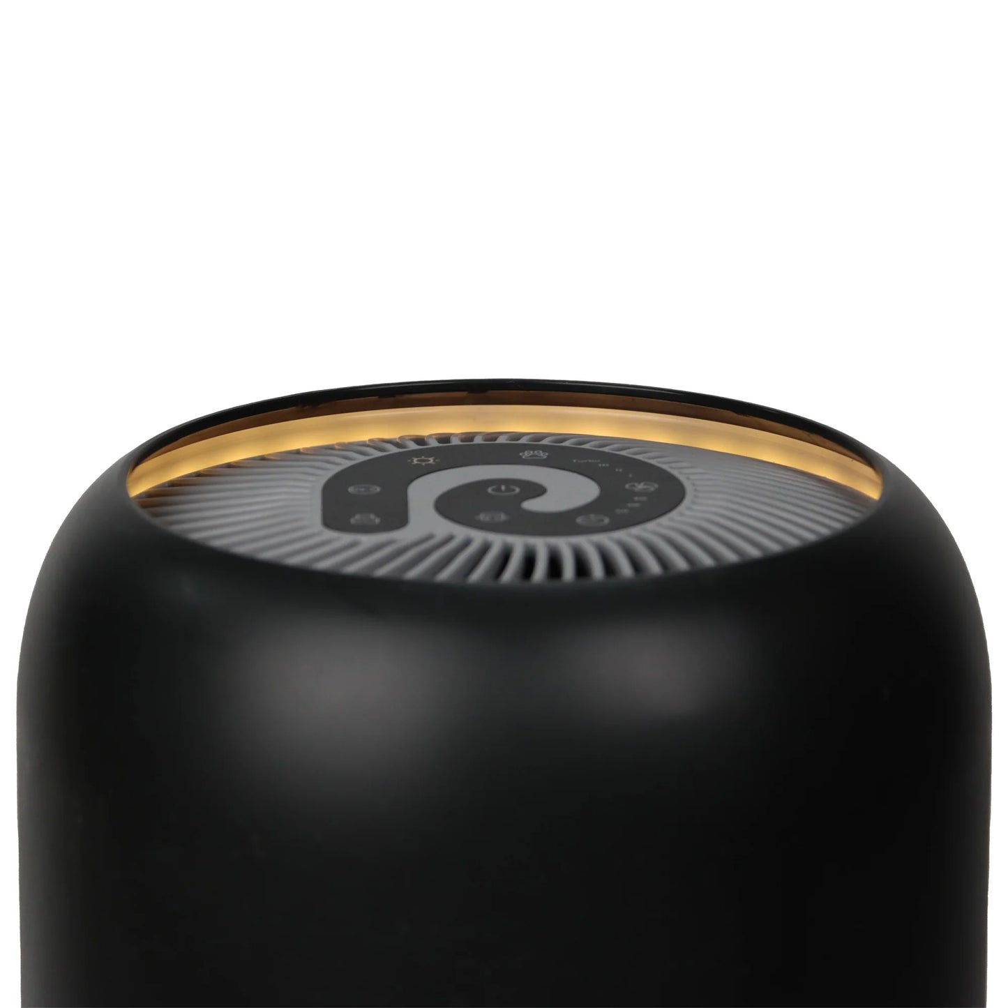 Purificator de aer EVOAIR YuvoSpin, Lampă UV-C, Filtru 3 în 1, True Hepa, Carbon Activ, Pre-filtru, 4 Viteze, Funcție Polen/Animale, Mod Noapte, Blocare Ecran, Lumină Ambientală, Negru