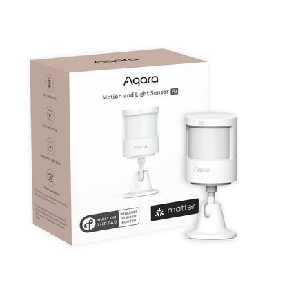 Senzor Mișcare & Lumină Smart AQARA P2, Matter over Thread, PIR, Thread/ Bluetooth 5.0, Unghi 170°, Durată de viață baterie 2 ani
