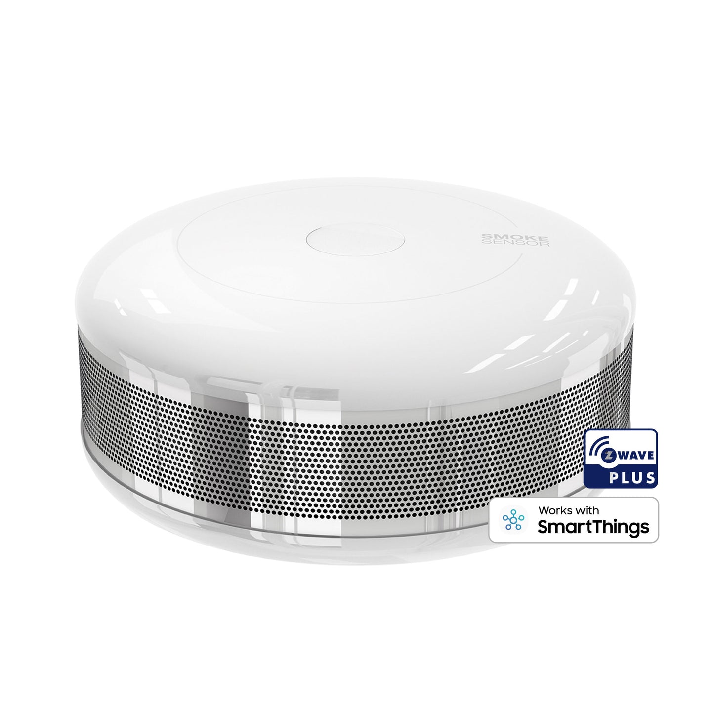 Detector Fum Smart FIBARO Smoke Sensor, Tehnologie Z-Wave Plus, Detecție Fum & Creștere Rapidă Temperatură, Sensibilitate Reglabilă, Instalare Plug & Play, Baterie CR123, Design Compact