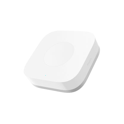 Telecomandă Smart AQARA Wireless Mini Switch T1, Tehnologie Zigbee 3.0, Control Lumini & Dispozitive Smart, Funcții Apăsare Simplă/Dublă/Lungă, Compatibil HomeKit, Google & Alexa, Baterie CR2032