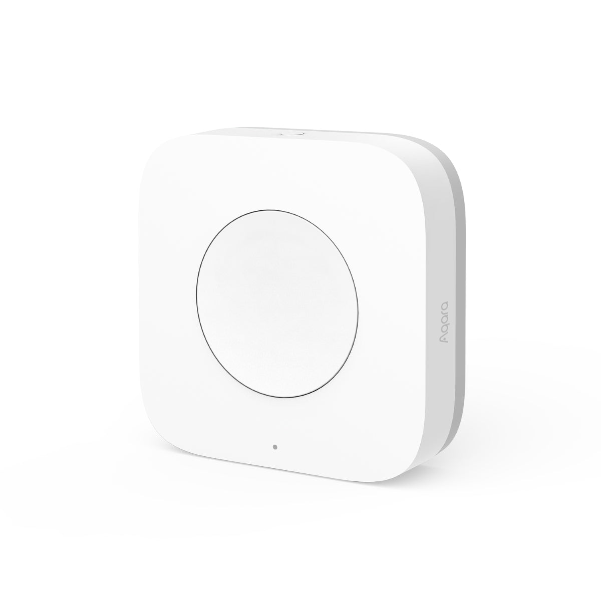 Telecomandă Smart AQARA Wireless Mini Switch T1, Tehnologie Zigbee 3.0, Control Lumini & Dispozitive Smart, Funcții Apăsare Simplă/Dublă/Lungă, Compatibil HomeKit, Google & Alexa, Baterie CR2032