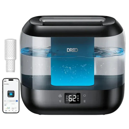 Umidificator de aer Smart DREO 311S, Funcție AUTO, Aromaterapie, Ceață Rece, Rezervor 4L, Autonomie 36 ore, Negru
