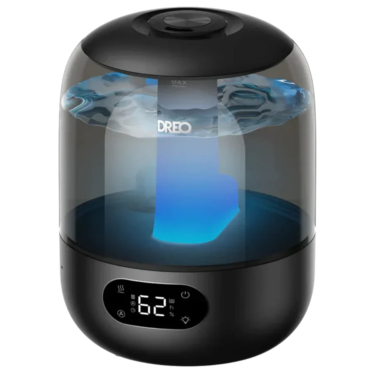 Umidificator de aer DREO 306, Funcție AUTO, Aromaterapie, Ceață Rece, Higrostat, Rezervor 3L, Autonomie 30 ore, Negru