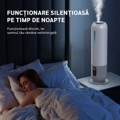 Umidificator de aer EVOAIR Umio, Funcție AUTO, Aromaterapie, Duză de ceață, Rezervor 8L, Autonomie 40 ore