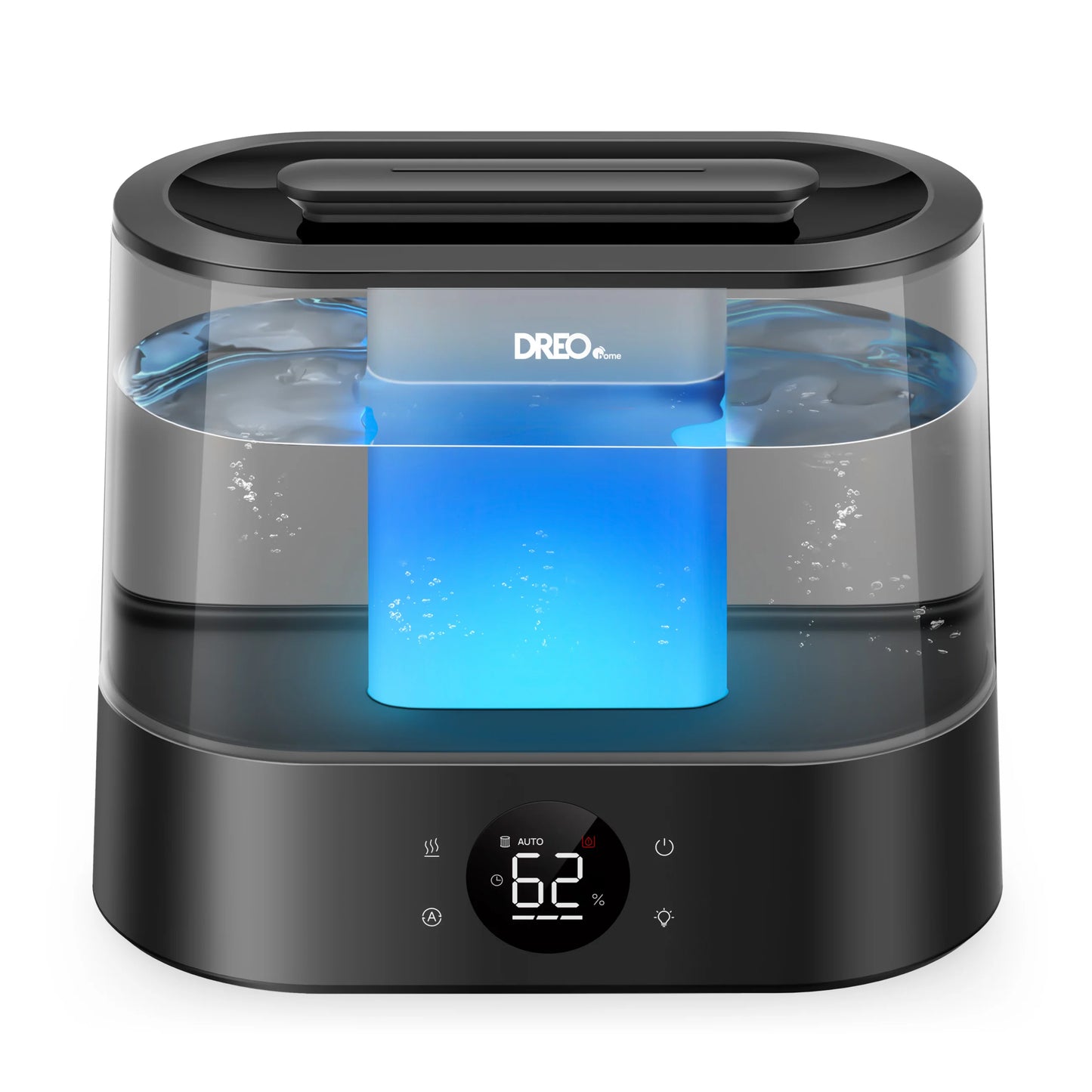 Umidificator de aer Smart DREO DR-HHM010S, Funcție AUTO, 3 trepte umidificare, Aromaterapie, Rezervor 4L, Autonomie 36 ore, Negru