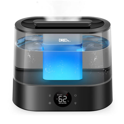 Umidificator de aer Smart DREO DR-HHM010S, Funcție AUTO, 3 trepte umidificare, Aromaterapie, Rezervor 4L, Autonomie 36 ore, Negru