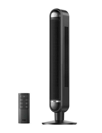 Ventilator Turn DREO Cruiser DR-HTF019, 6 Viteze, 4 Moduri Funcționare, 106 cm, HyperSilent 30dB, Oscilație 90°, Telecomandă, Negru