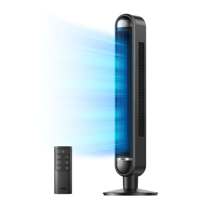 Ventilator Turn DREO Cruiser DR-HTF019, 6 Viteze, 4 Moduri Funcționare, 106 cm, HyperSilent 30dB, Oscilație 90°, Telecomandă, Negru