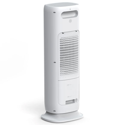 Ventilator Turn EVOAIR BRIIS GOLD, 4 în 1, Aerotermă, Funcție Încălzire/Răcire/Umidificare/Sterilizare UV, Telecomandă, 5 viteze, Pastile Răcire 2 + 2 Cadou, Rezervor 3.15L, Alb/Auriu