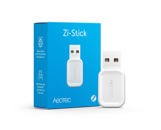 USB Gateway Smart Home AEOTEC Zi-Stick, Tehnologie Zigbee, Compatibil HomeAssistant, Automatizări Cloud-Free