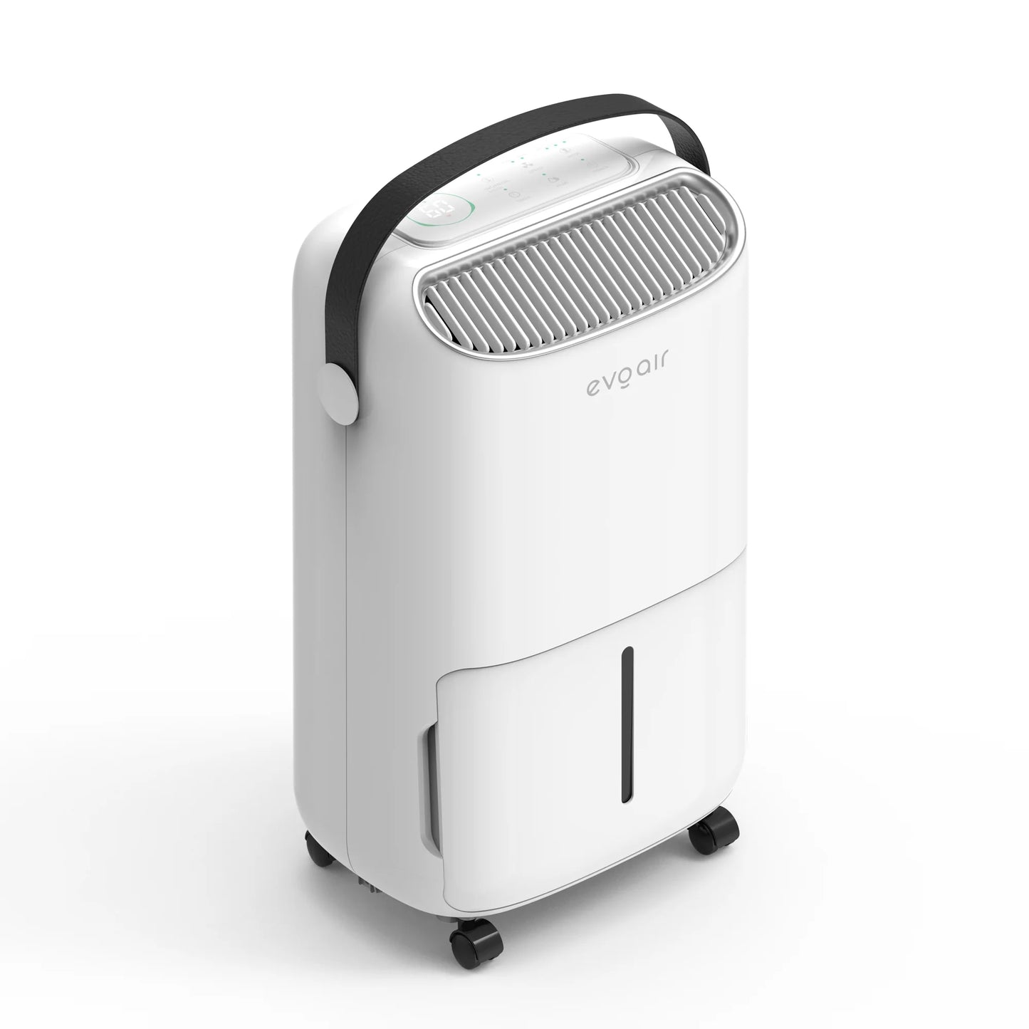 Dezumidificator de aer Smart EVOAIR NovaDry 12, Senzor Umiditate, Funcție Ionizare, Uscare Rufe, Lampă UVC, Curea Neagră, Rezervor 2.5L, Capacitate 12L/24 ore