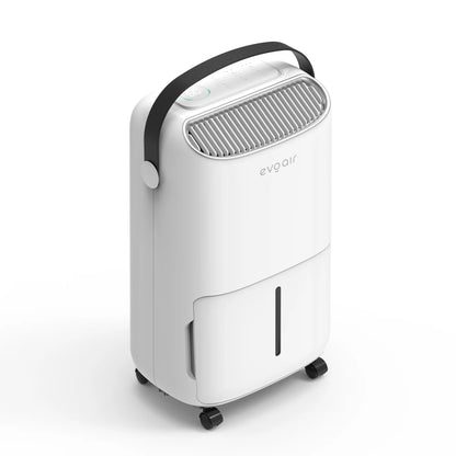 Dezumidificator de aer Smart EVOAIR NovaDry 12, Senzor Umiditate, Funcție Ionizare, Uscare Rufe, Lampă UVC, Curea Neagră, Rezervor 2.5L, Capacitate 12L/24 ore