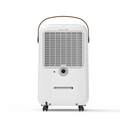 Dezumidificator de aer Smart EVOAIR NovaDry 12, Senzor Umiditate, Funcție Ionizare, Uscare Rufe, Lampă UVC, Curea Maro, Rezervor 2.5L, Capacitate 12L/24 ore