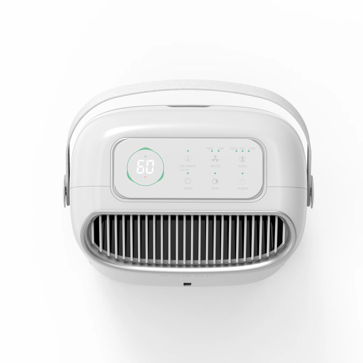 Dezumidificator de aer Smart EVOAIR NovaDry 16, Senzor Umiditate, Funcție Ionizare, Uscare Rufe, Lampă UVC, Curea Crem, Rezervor 2.5L, Capacitate 16L/24 ore