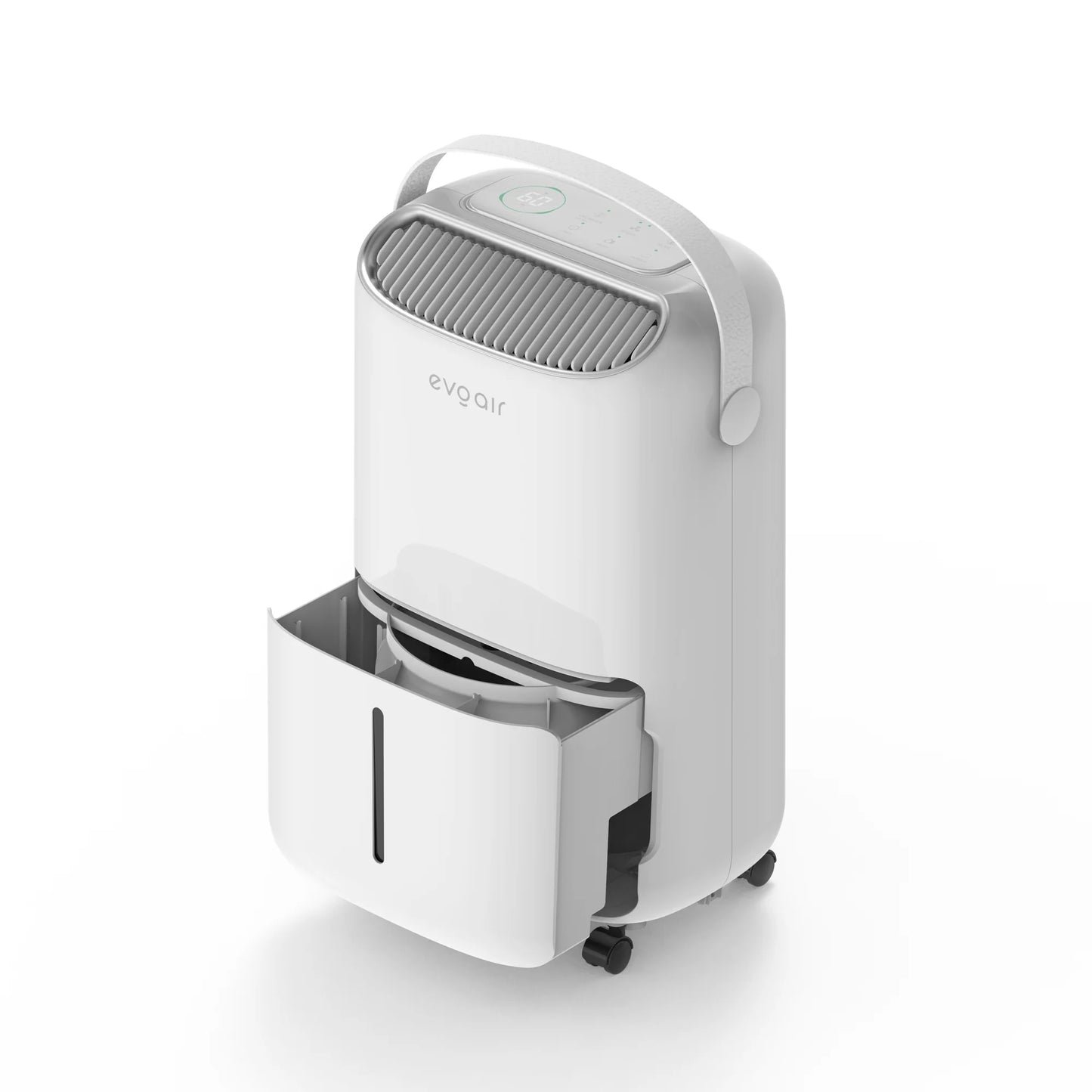 Dezumidificator de aer Smart EVOAIR NovaDry 12, Senzor Umiditate, Funcție Ionizare, Uscare Rufe, Lampă UVC, Curea Crem, Rezervor 2.5L, Capacitate 12L/24 ore