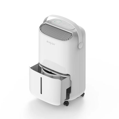 Dezumidificator de aer Smart EVOAIR NovaDry 12, Senzor Umiditate, Funcție Ionizare, Uscare Rufe, Lampă UVC, Curea Crem, Rezervor 2.5L, Capacitate 12L/24 ore