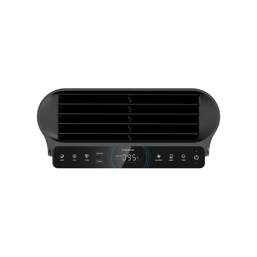 Purificator de aer Smart LEVOIT EverestAir Wi-Fi, Filtru True HEPA, Carbon Activ, Flux de Aer Multidirecțional, Mod Auto, Compatibil Alexa & Google Home, Touch Screen, Gri